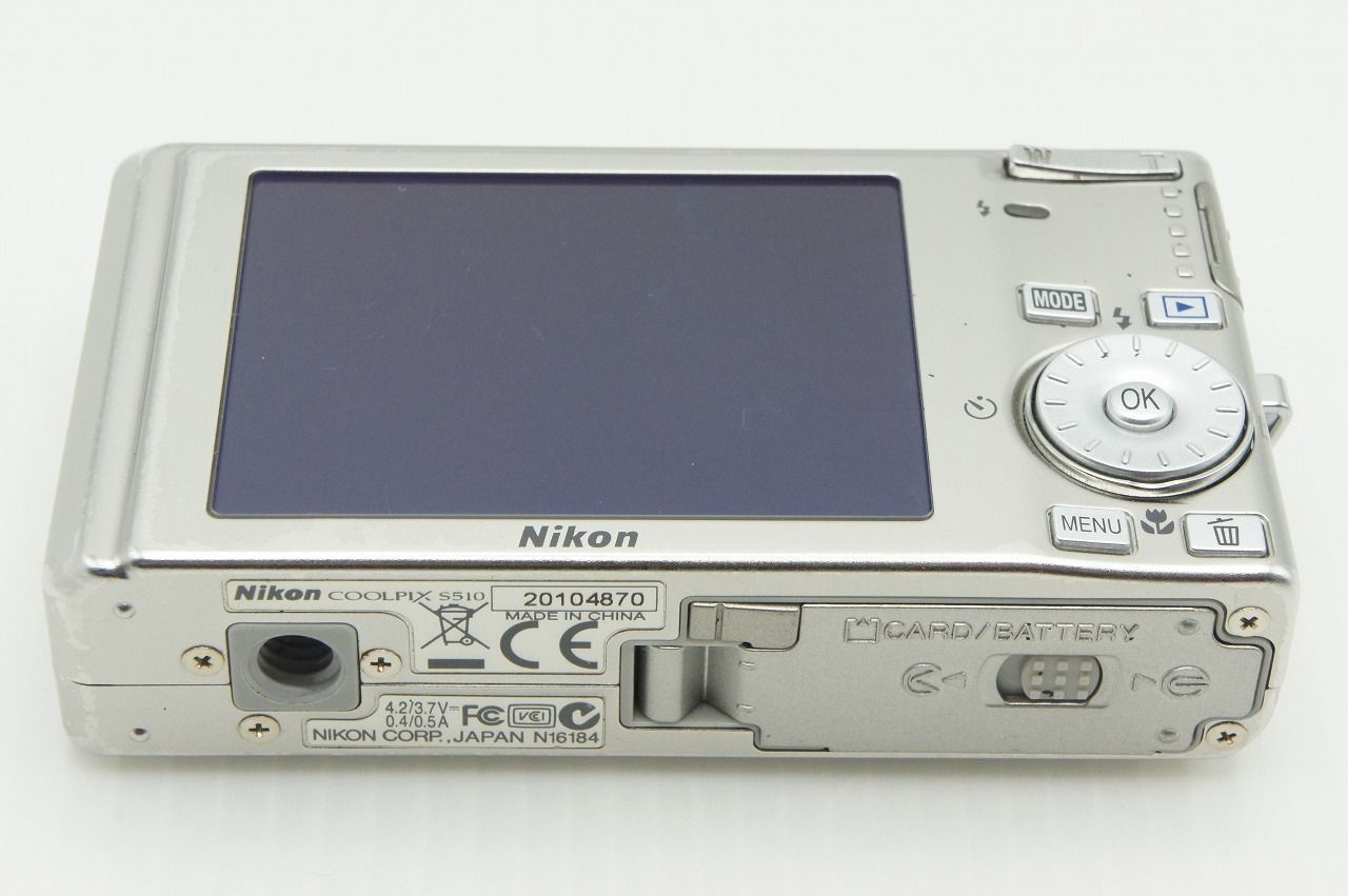 良品 Nikon ニコン COOLPIX S510 コンパクトデジタルカメラ シルバー