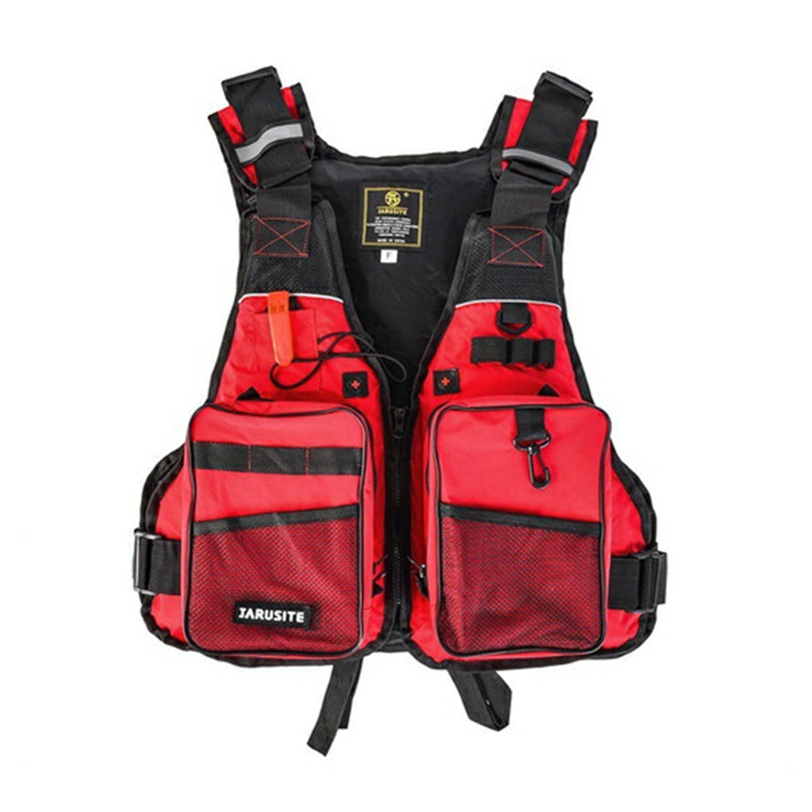 多機能 多ポケット CE認証取得済 カメラマン 笛付き ライフジャケット