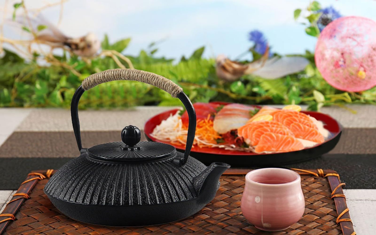 南部鉄器やかん 茶こし付き 鉄瓶 鉄器 南部鉄器 急須 やかん・ケトル ih直火 対応 鉄びん 鉄の急須