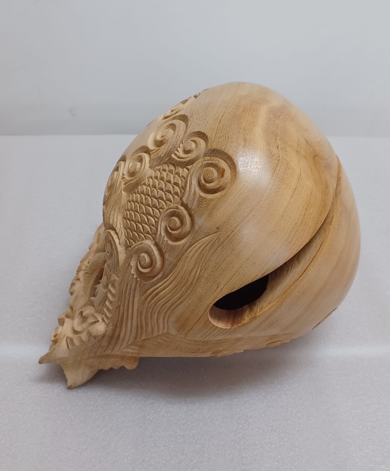 木魚セット【本楠 龍彫り】6寸 - メルカリ