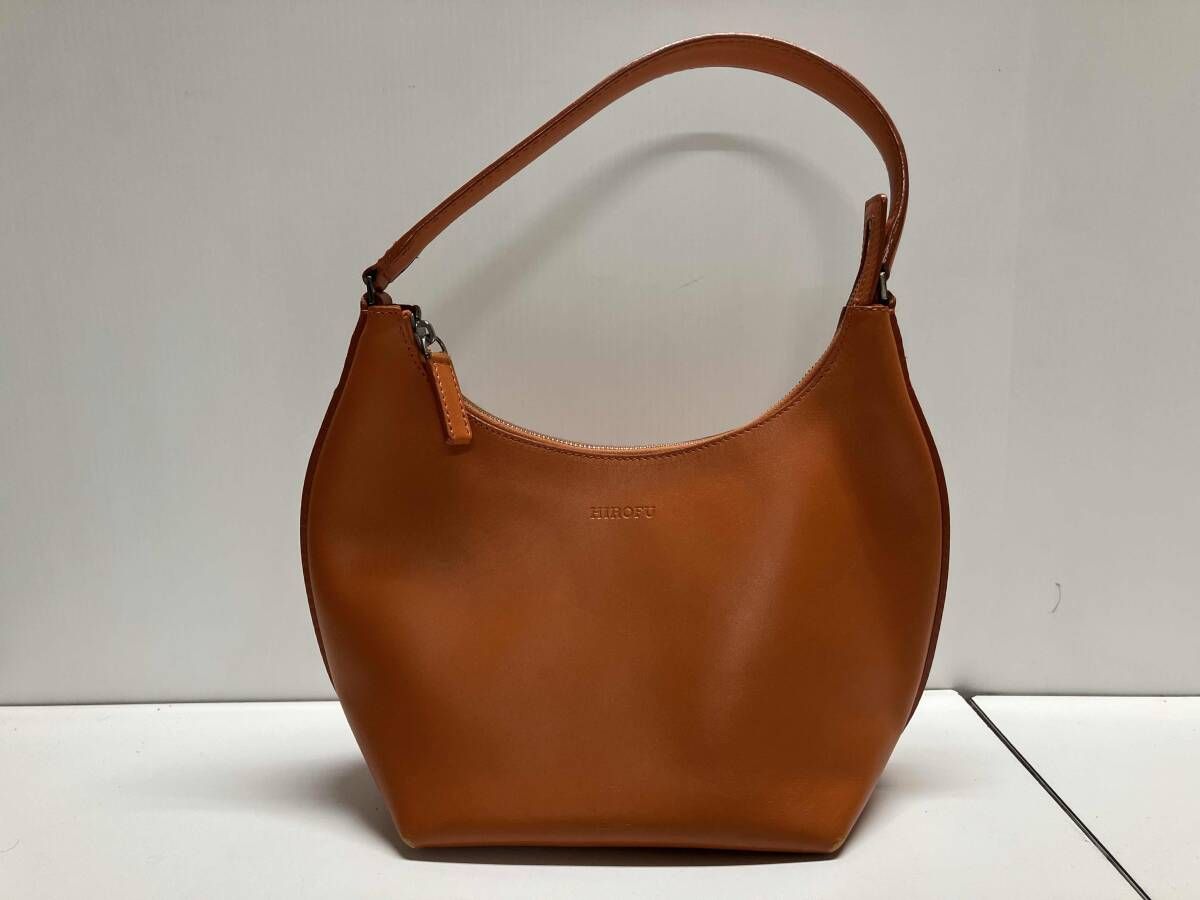 HIROFU ヒロフ ハンドバッグ / レザー・オレンジ - メルカリ