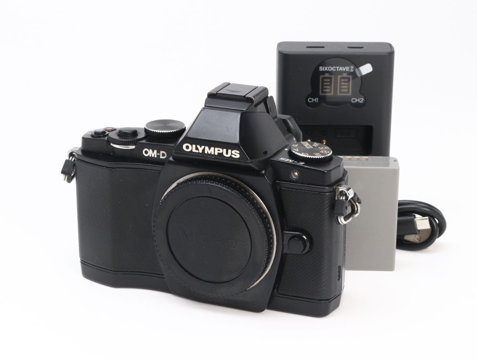 AB (良品) OLYMPUS オリンパス OM-D E-M5 ボディ ブラック シャッター