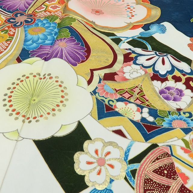 六花-RIKKA- 正絹 金駒刺繡 トールサイズ 梅 桜 橘 笹❀めでたさ全開