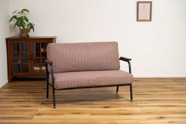 チェック柄 W110×D63×H75×SH38cm