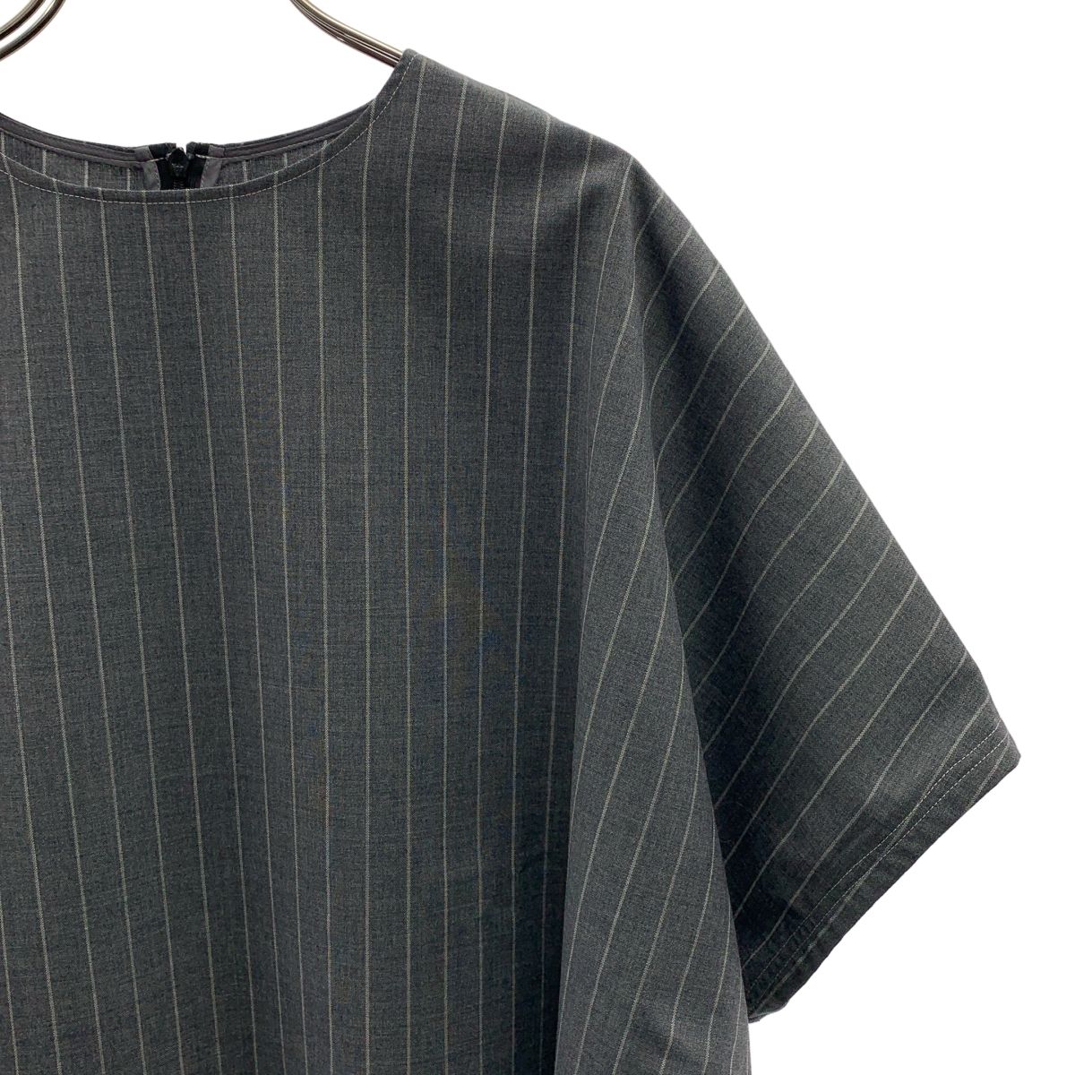 美品】 sulvam / サルバム | ストライプ カットオフ ショート オーバー