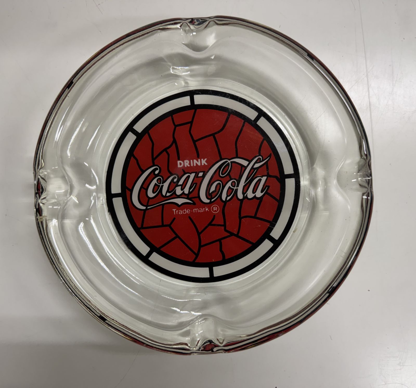 レトロ】ガラス製 コカ・コーラ灰皿 - メルカリ