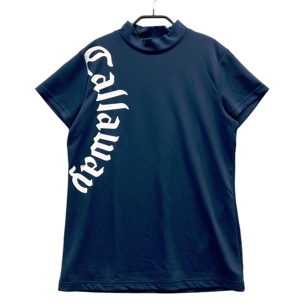 サイズ：LL CALLAWAY キャロウェイ ハイネック 半袖Tシャツ ネイビー系