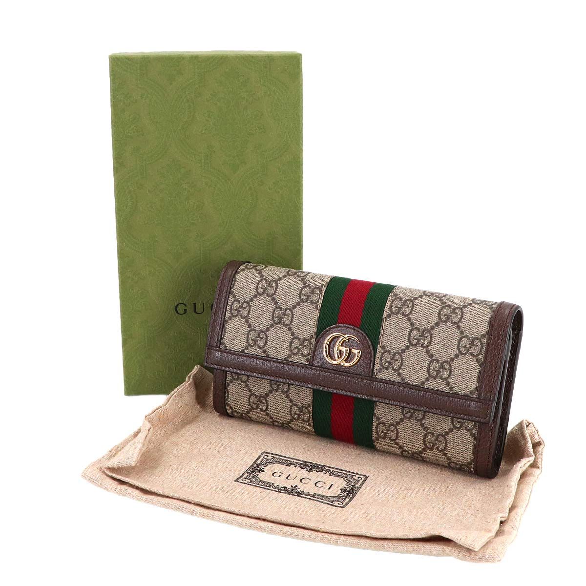 未使用 展示品 グッチ GUCCI オフィディア GG コンチネンタル