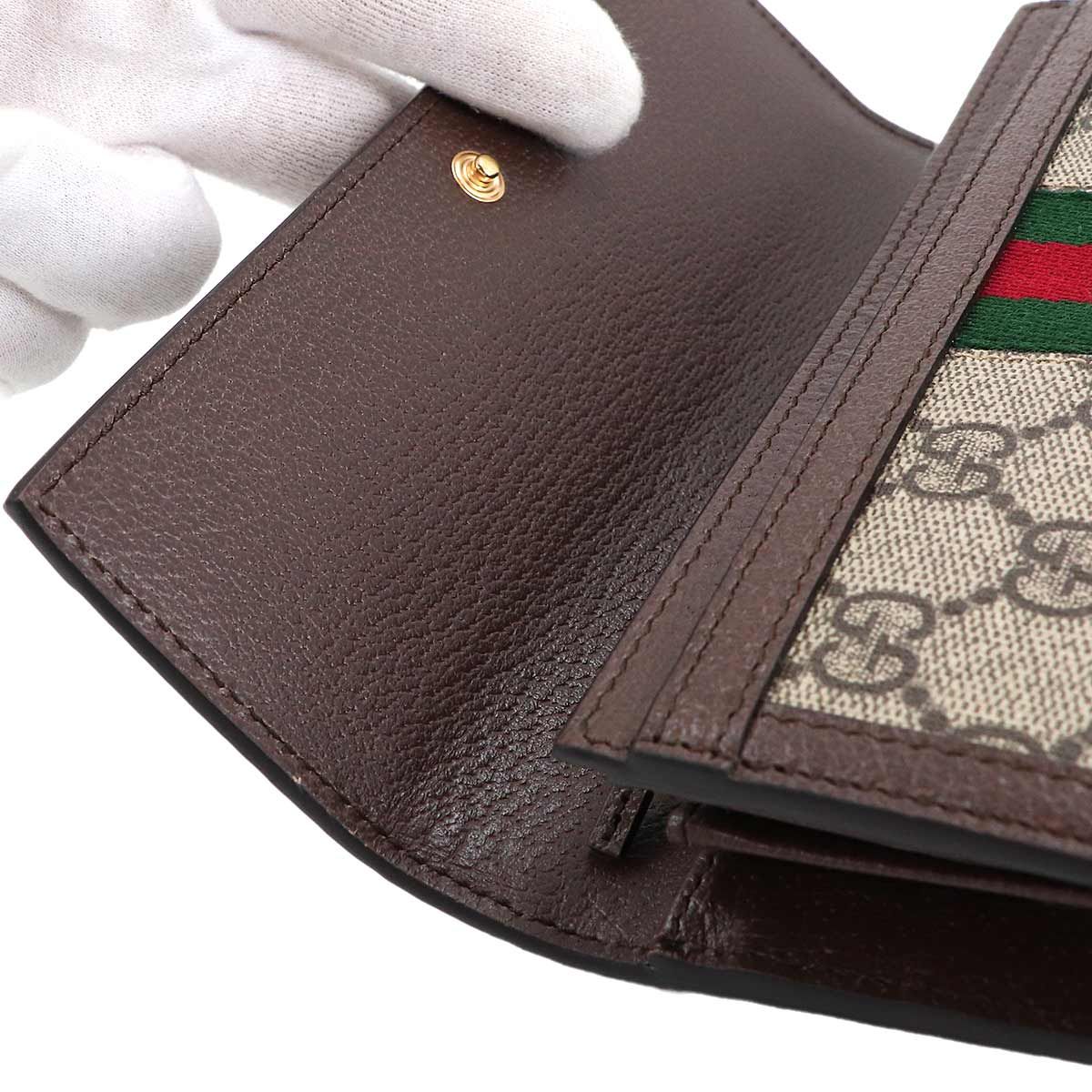 未使用 展示品 グッチ GUCCI オフィディア GG コンチネンタル