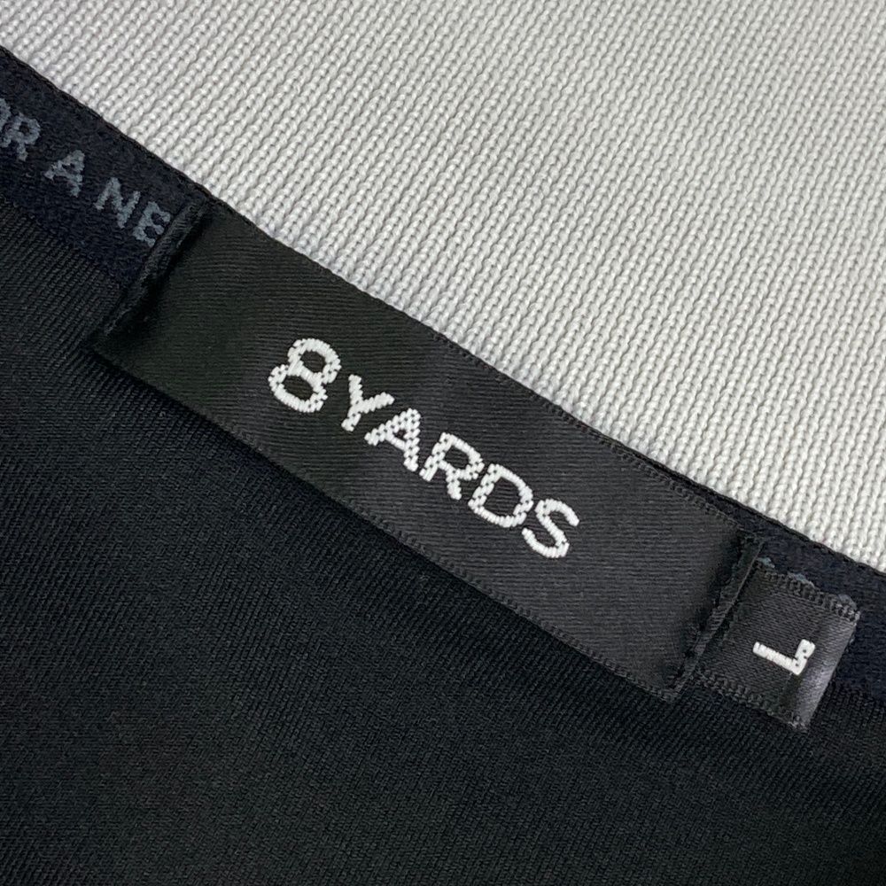 サイズ：L 8YARDS ハチヤーズ 2024年モデル 襟付 半袖Tシャツ ブラック