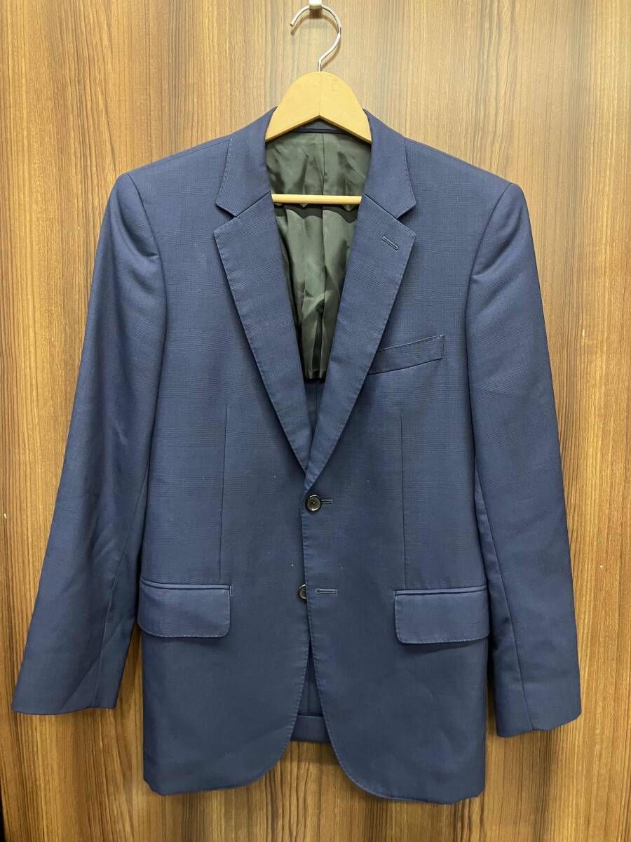 PAUL SMITH/ポールスミス PF-ST-75117 テーラードジャケット スーツ 半裏 シングルボタン ベンツ チェック柄 ネイビー 