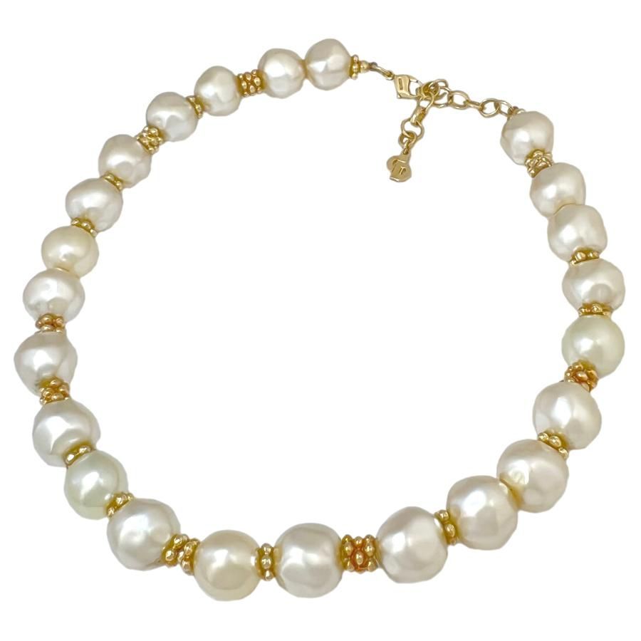 Christian Dior クリスチャンディオール ネックレス バロック パール