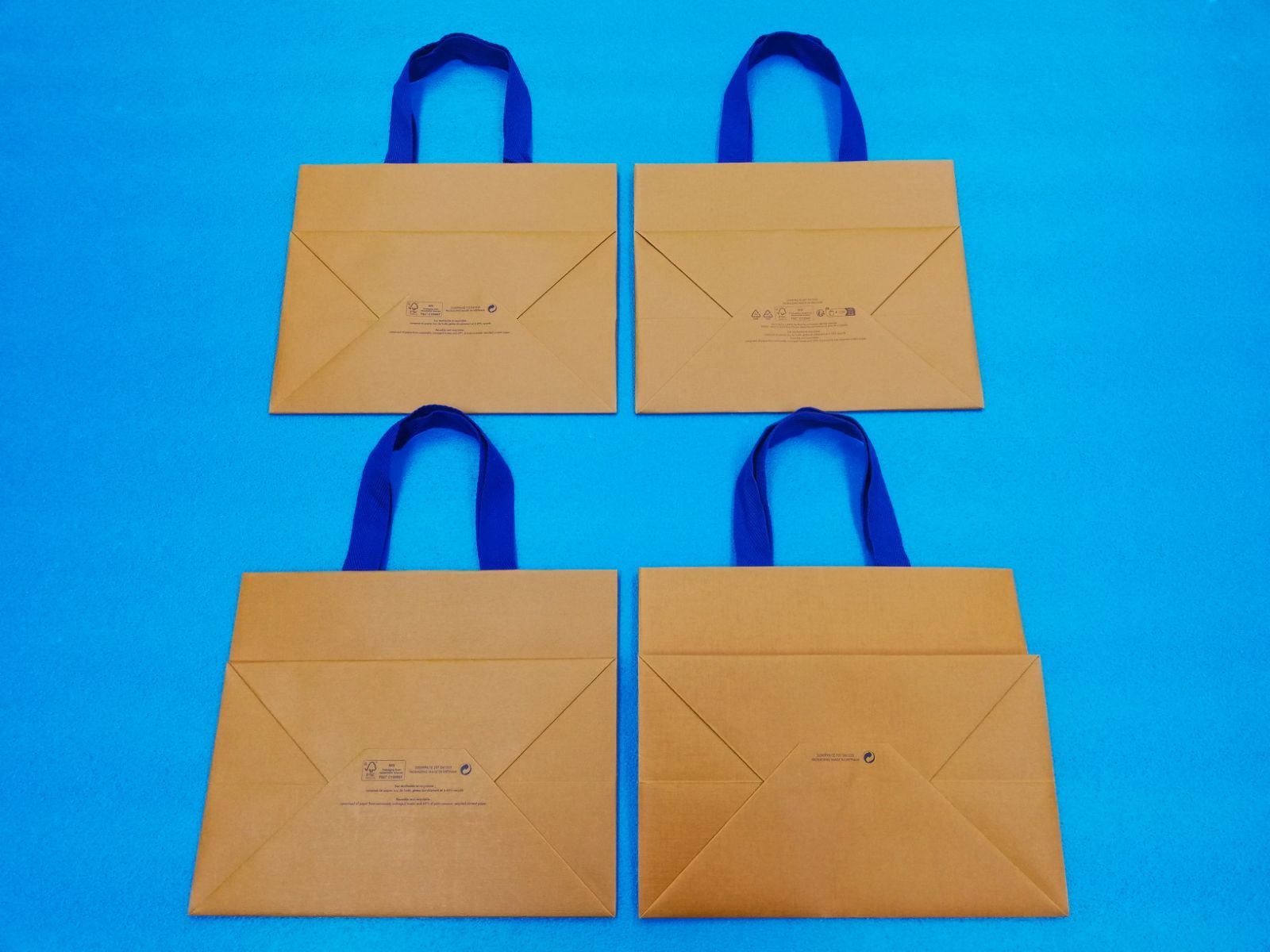 送料無料】ルイ・ヴィトン 紙袋 6個セット サイズ2種 オレンジ色 LOUIS