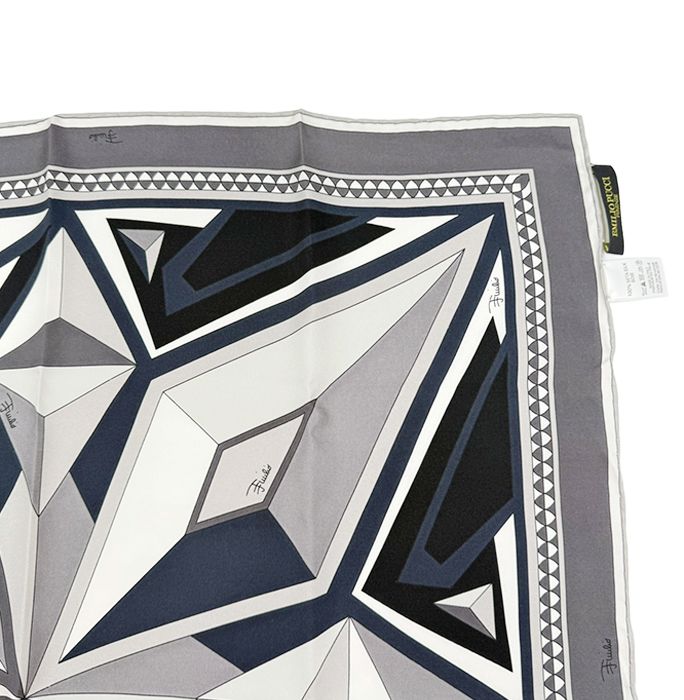 エミリオプッチ EMILIO PUCCI スカーフ モノトーン シルク レディース
