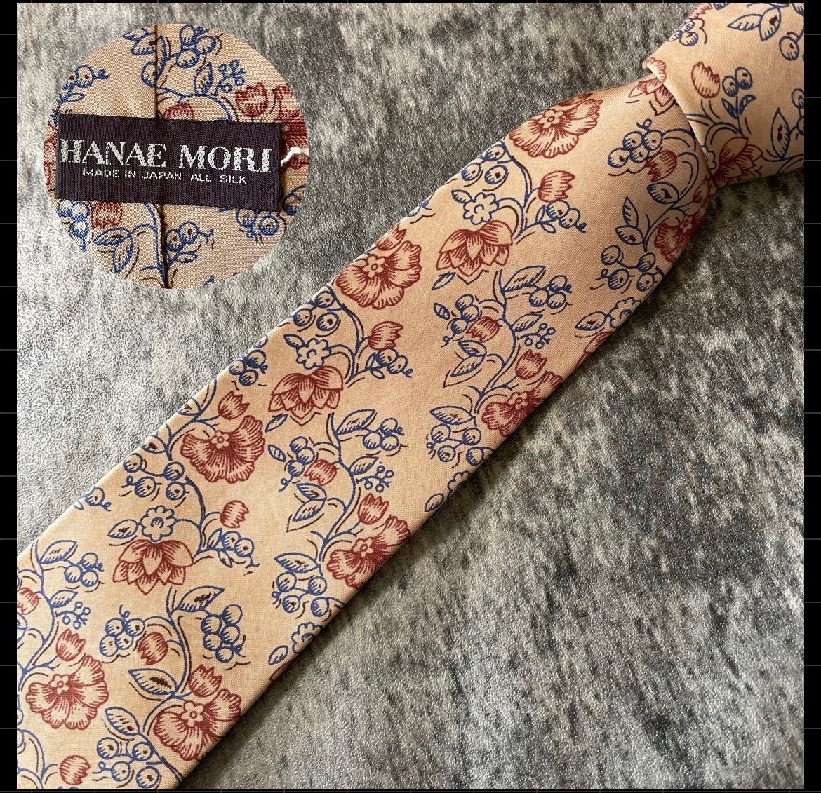 HANAE MORI ライトピンク シルク ネクタイ[MSE339]