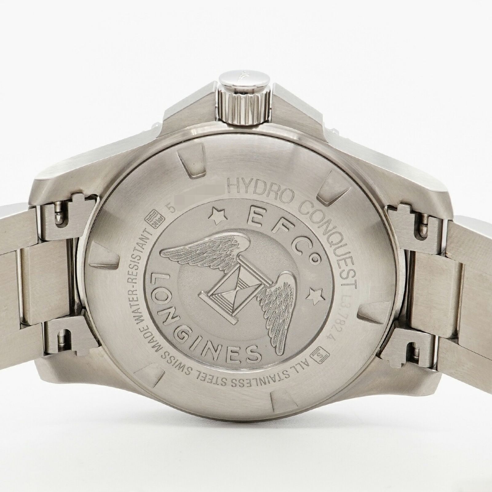  ロンジン ハイドロコンクエスト L3.782.4 グリーン文字盤腕時計 メンズ 柄物 自動巻き時計 腕時計(アナログ)