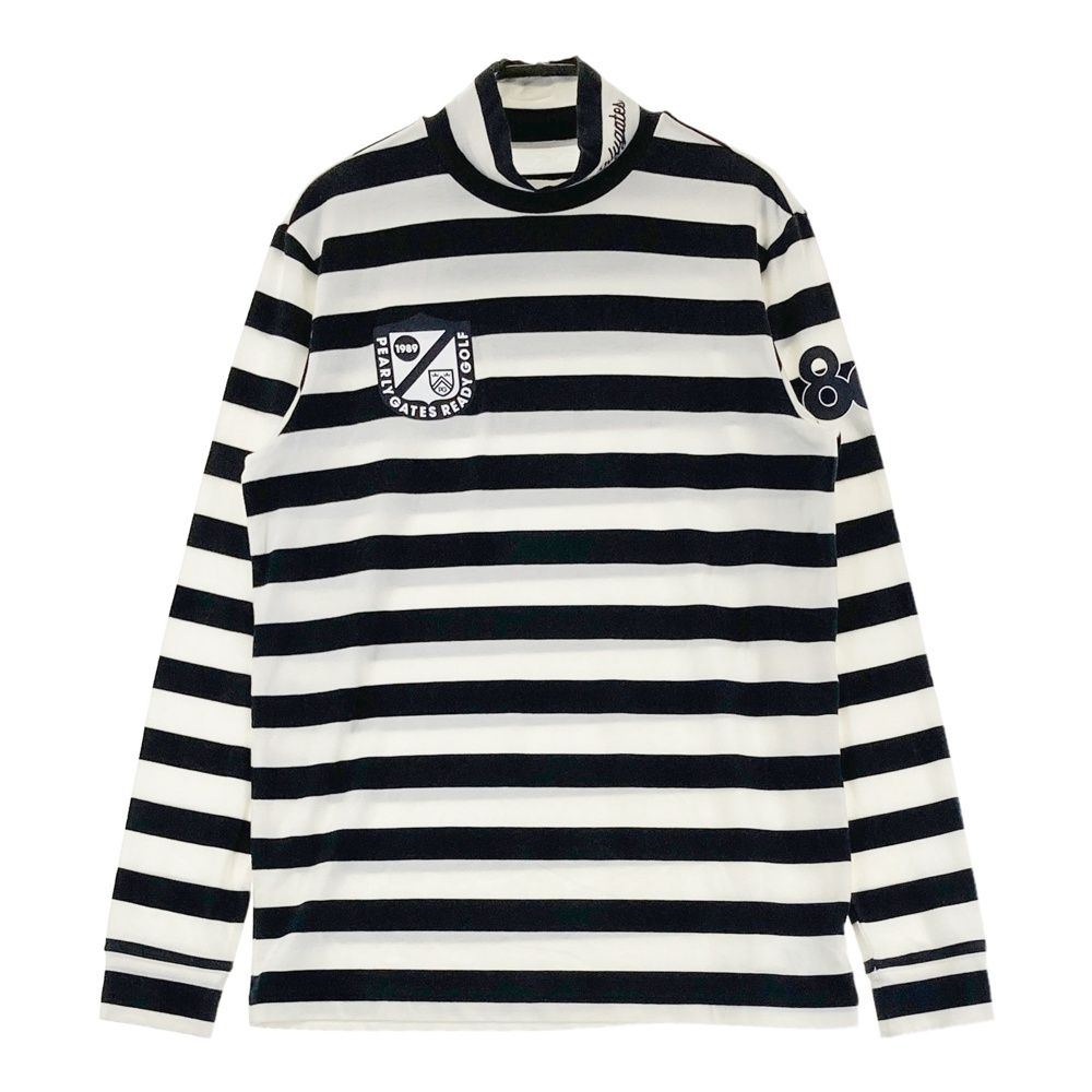 サイズ：5 PEARLY GATES パーリーゲイツ 起毛 ハイネック 長袖Tシャツ