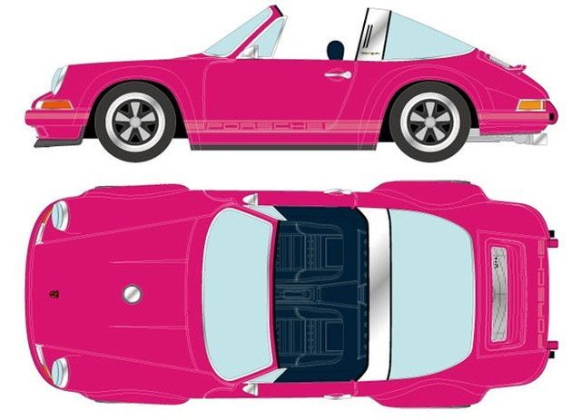 新品 Titan64 1/64 シンガー 911 (964) タルガルビーストーンレッド 完成品ミニカー TM002I [佐川急便]