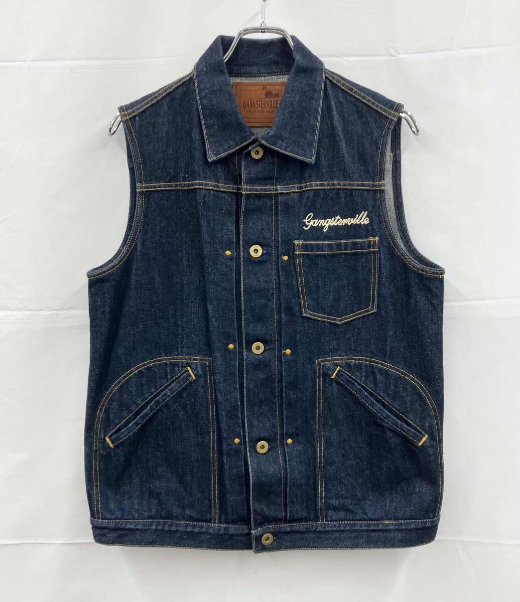 GANGSTERVILLE ギャングスタービル デニムベスト GSV-17-SS-09 日本製