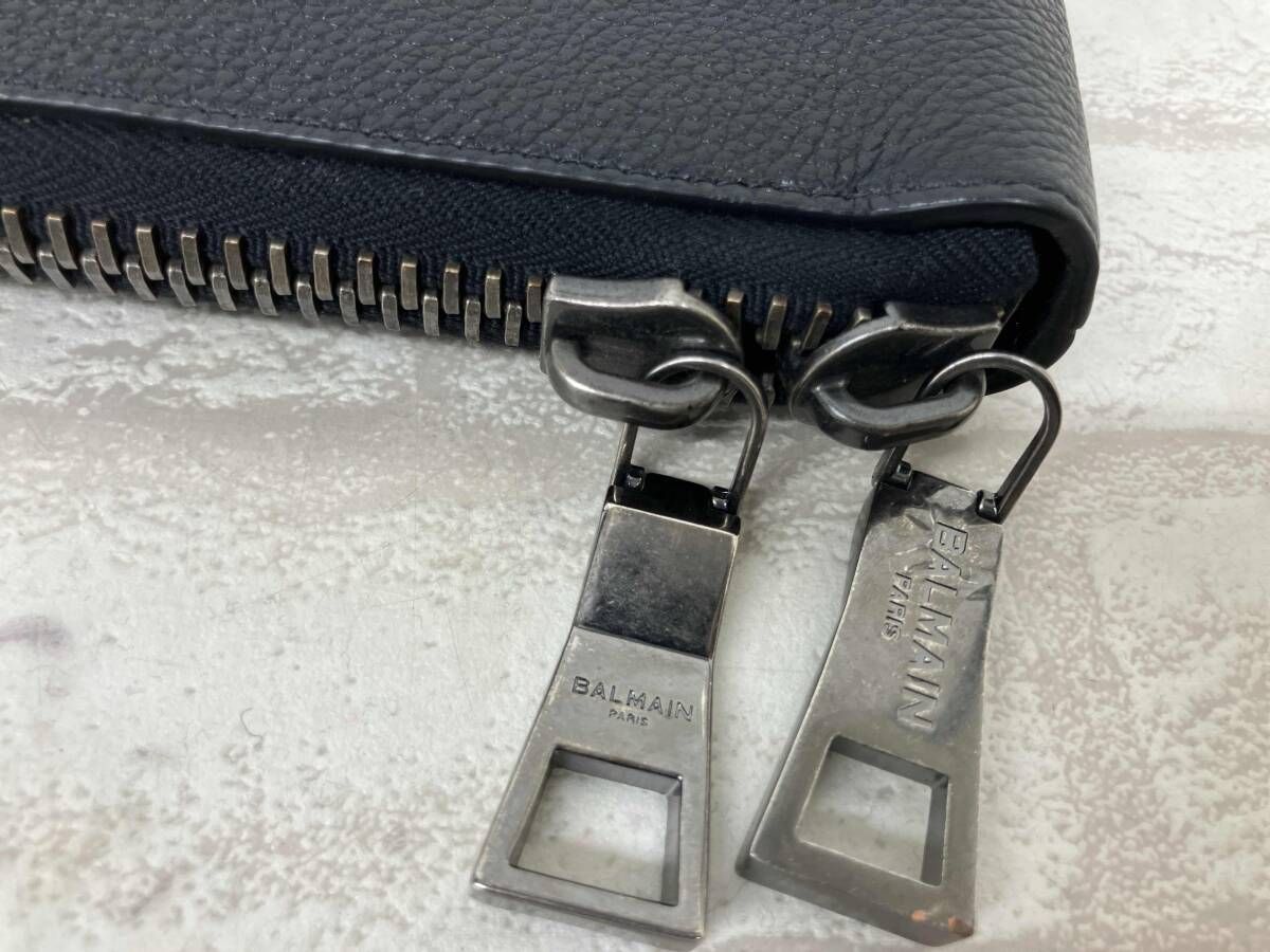 BALMAIN RM1M000LMZM バルマン クラッチバッグ セカンドバッグ レザー