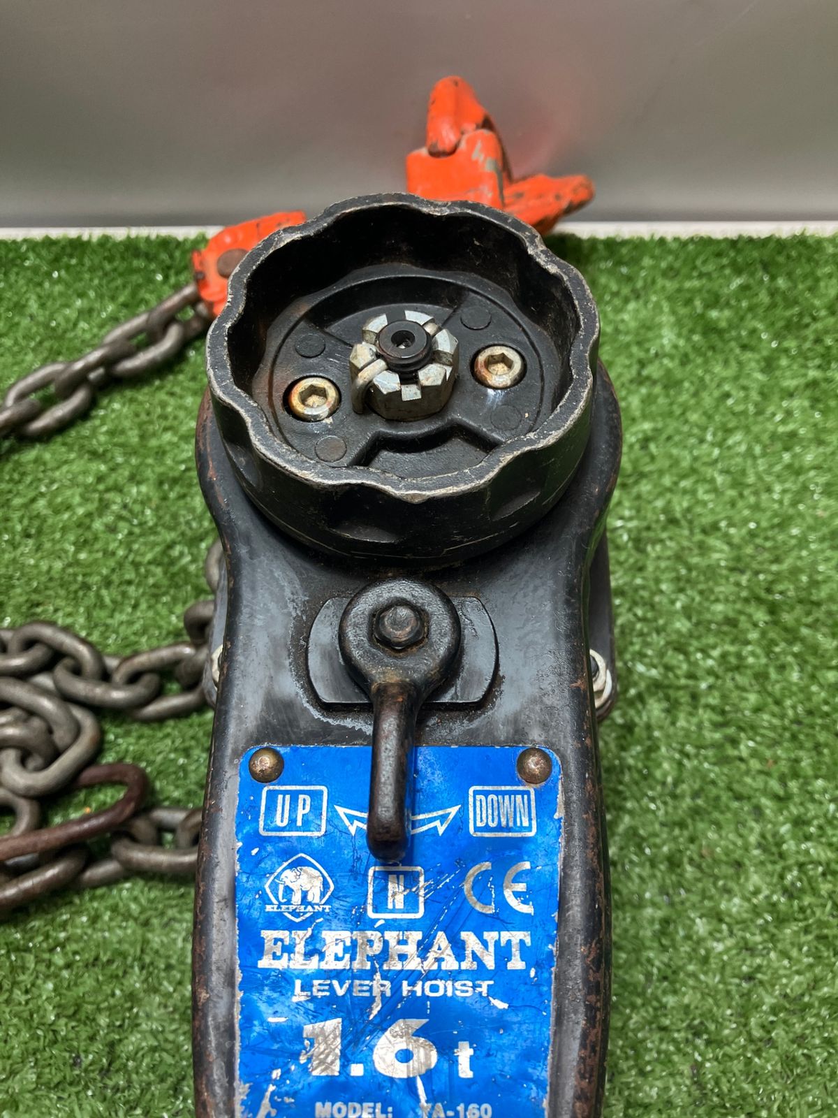中古品】【0936】象印チェンブロック YA型チェーンレバーホイスト1.6t 