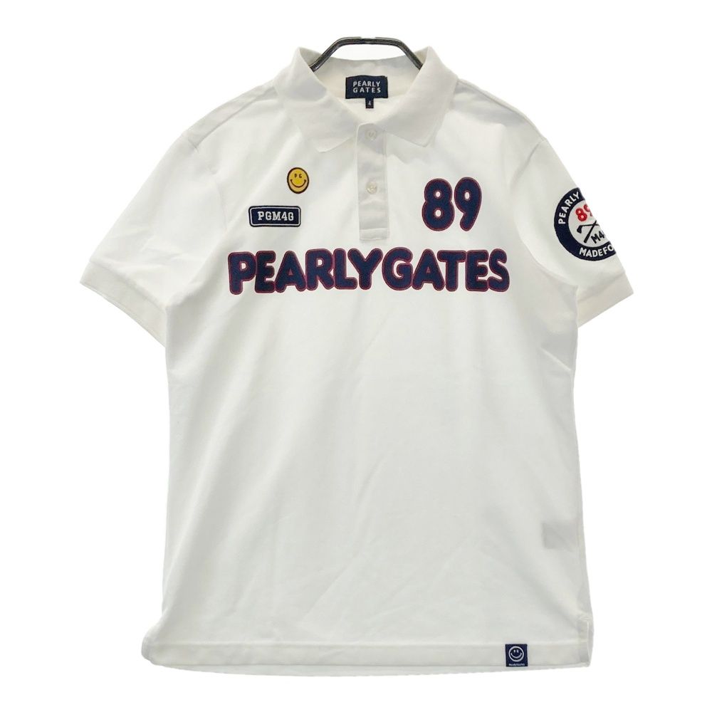 サイズ：4 PEARLY GATES パーリーゲイツ 半袖ポロシャツ ニコちゃん