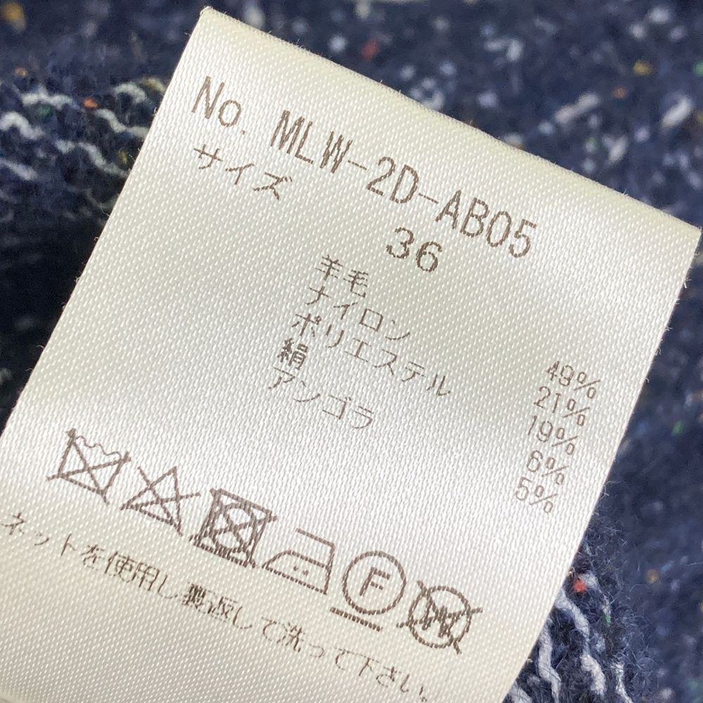 サイズ：36 MARK&LONA マークアンドロナ ウール混 ハイネック ニット