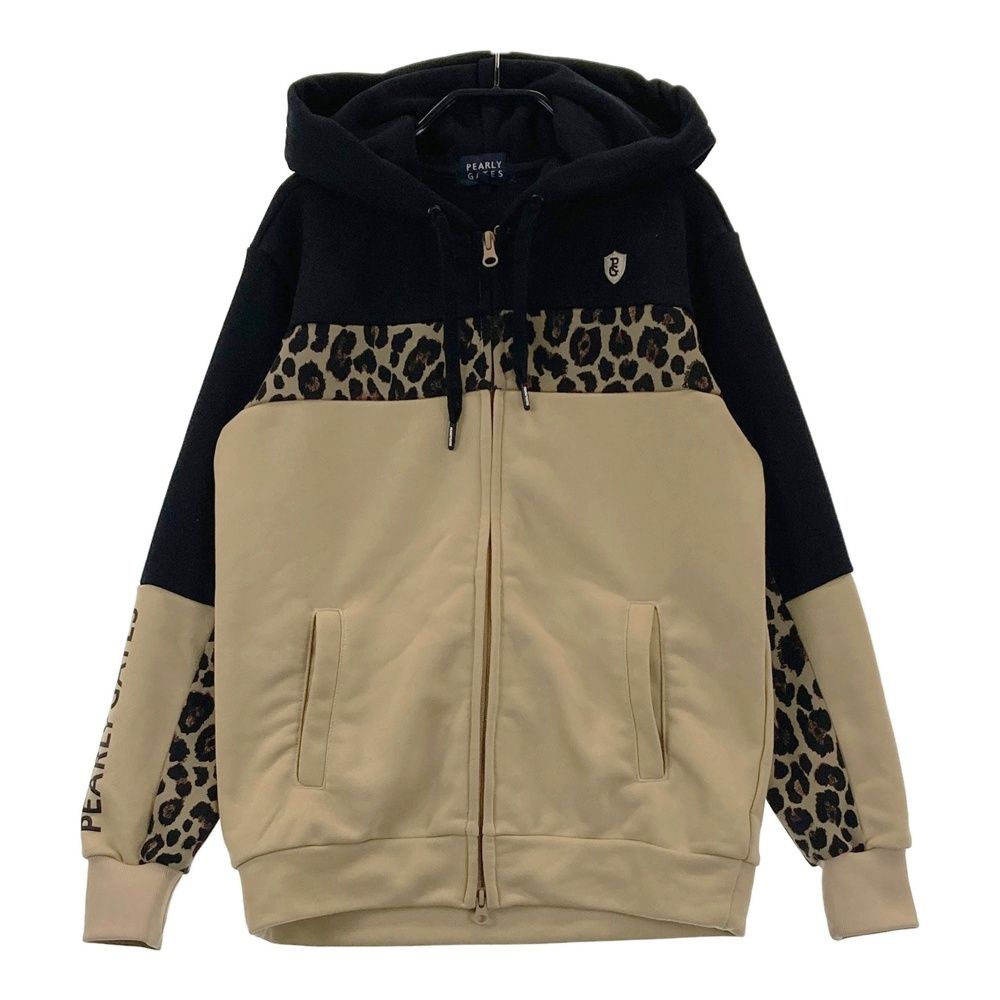 サイズ：0 PEARLY GATES パーリーゲイツ 長袖ジップパーカー ベージュ