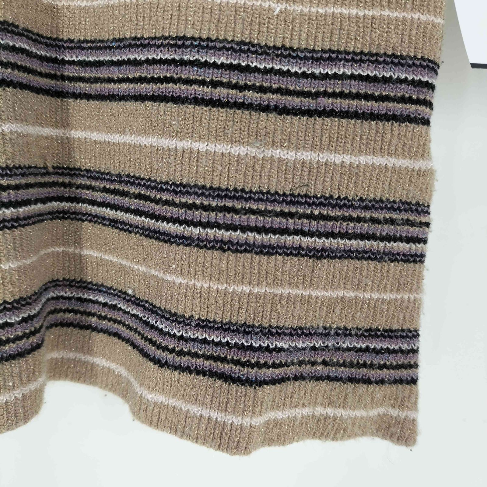 ダイリク DAIRIKU 22AW Border Lame Knit Tank Top レディース FREE