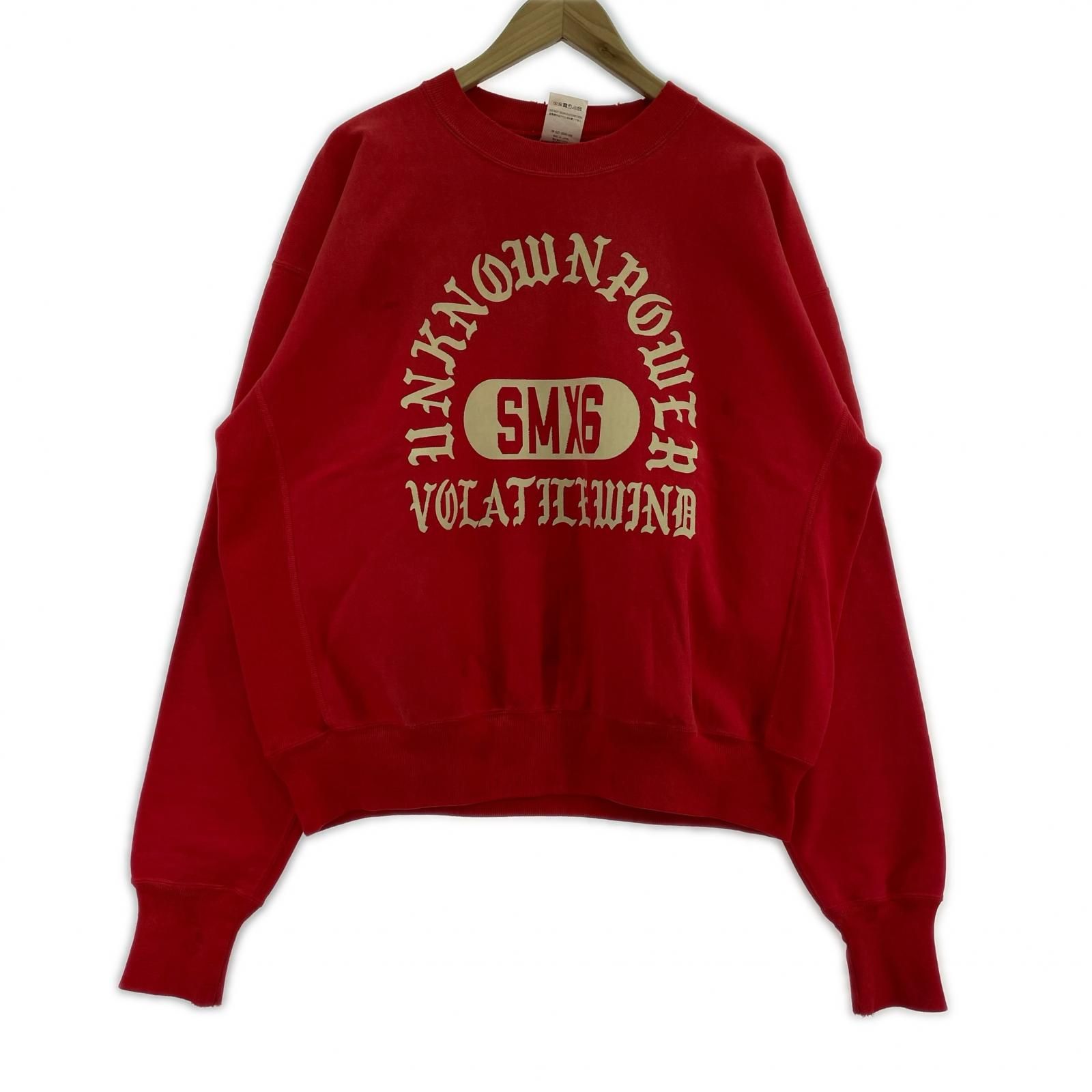 23SS SAINT MICHAEL UNKNOWN PWR スウェット M レッド 【公式通販】