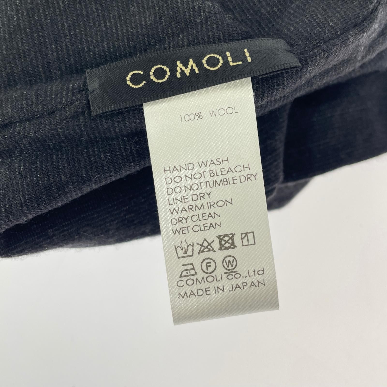 24AW COMOLI ウール天竺ネックウォーマー ブラック - メルカリ
