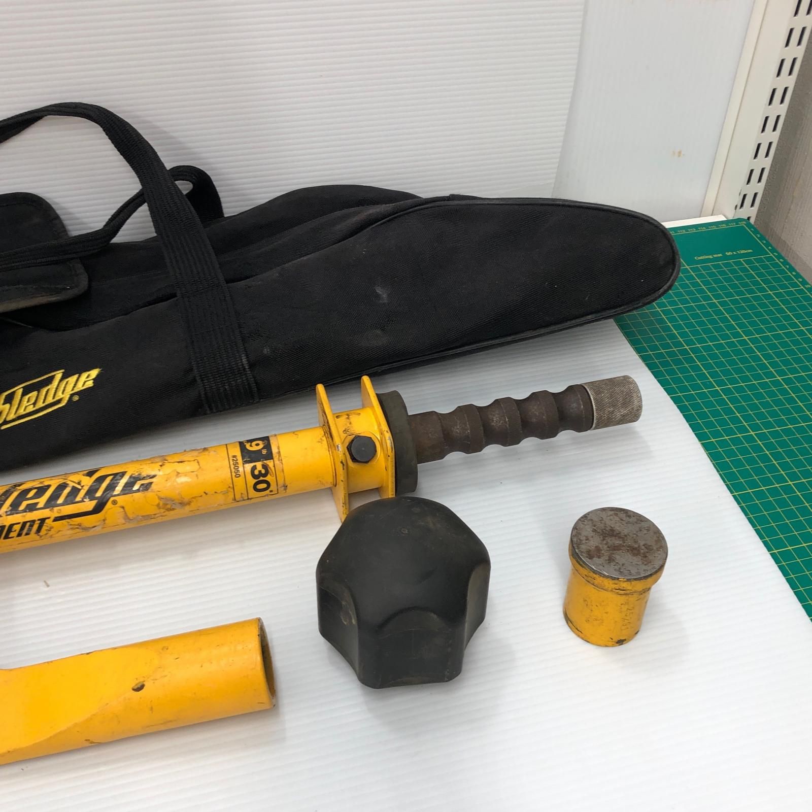 ДДSlide sledge スライドスレッジ ピン抜きハンマー 袋付 9lb イエロー