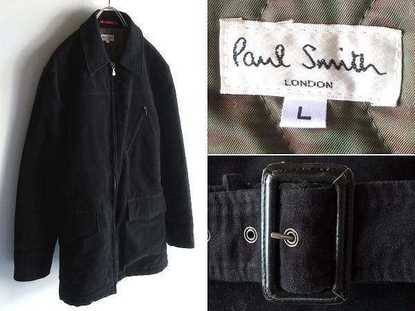 希少 ビンテージ Paul Smith LONDON ポールスミス ベルト付 中綿