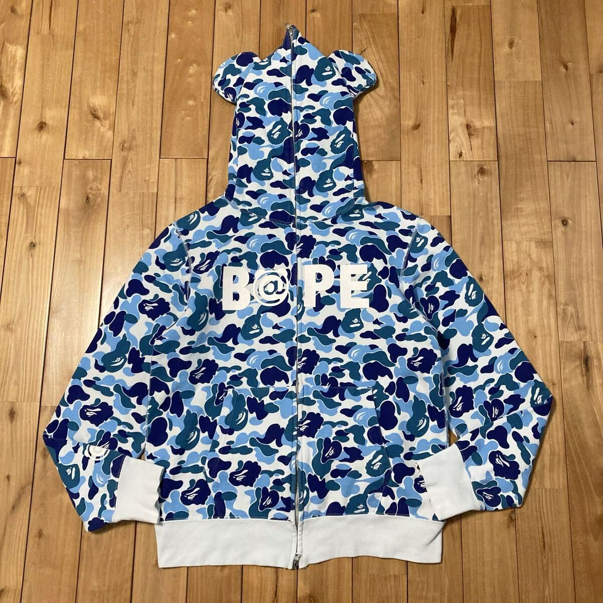 BE@R フルジップ パーカー Lサイズ BAPE full zip hoodie a bathing 