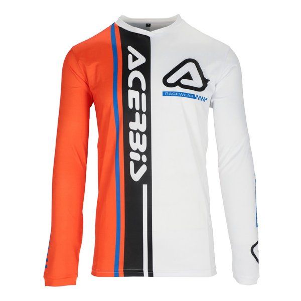 ACERBIS アチェルビス J-TRACK CONNECTIONジャージ ホワイト/オレンジ
