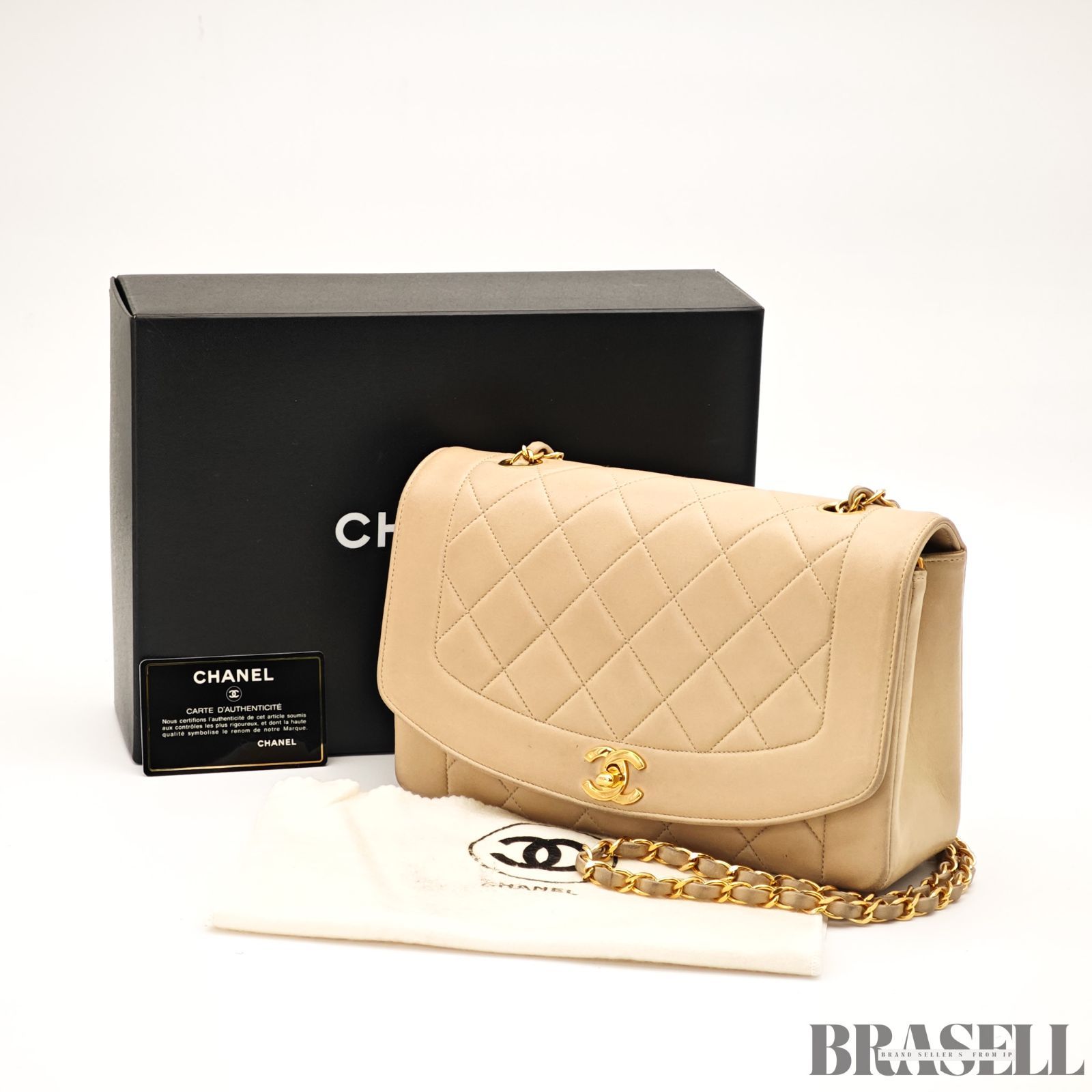 CHANEL ダイアナフラップ25 マトラッセ バッグ ショルダーバッグ 