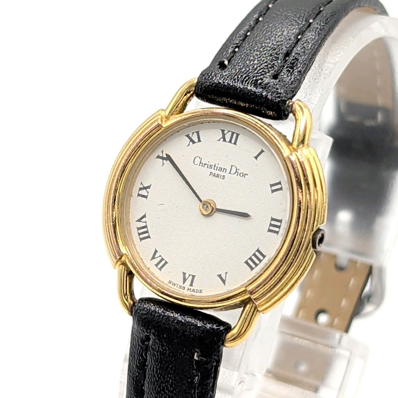 Christian Dior 58.121 Watch Quartz Ladies Round Gold White dial