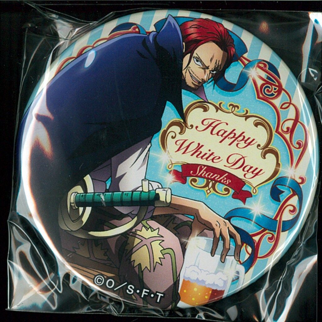ブルジュラ 輩缶バッジ WHITE DAY ONE PIECE シャンクス - メルカリ
