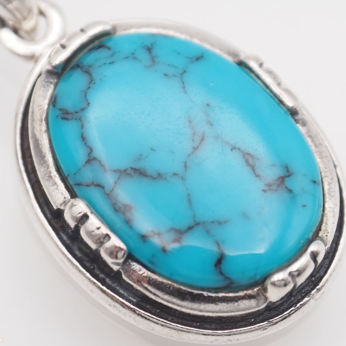 M993 ナバホ ターコイズ トルコ石 925刻印 ペンダント トップ シルバー