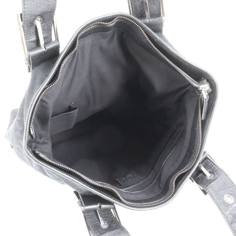 美品 グッチ GG キャンバス シェリー ライン 131186 レザー トート