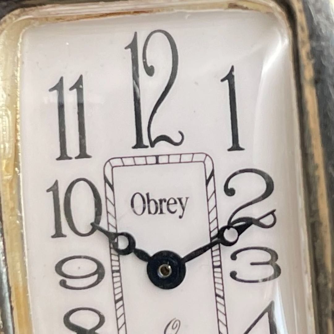 Obrey SOLID SILVER スクエア 革バンド オブレイ ソリッドシルバー