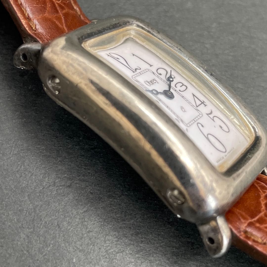 Obrey SOLID SILVER スクエア 革バンド オブレイ ソリッドシルバー