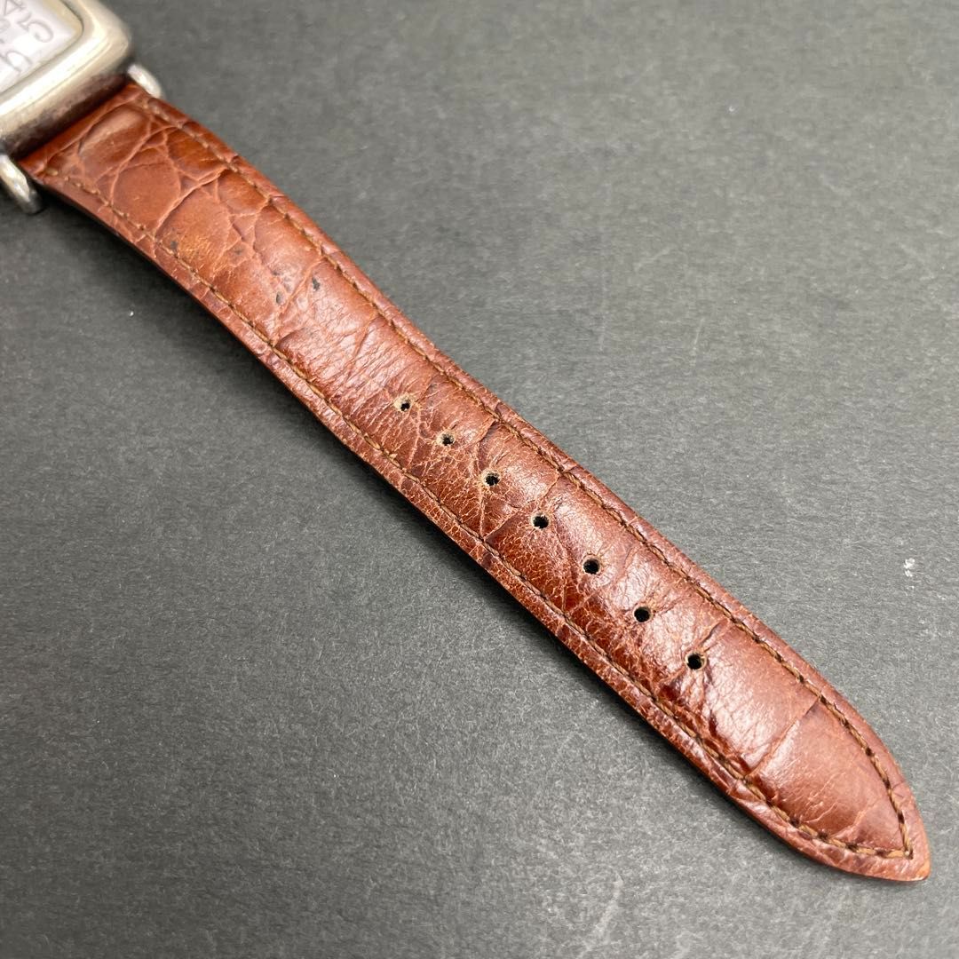 Obrey SOLID SILVER スクエア 革バンド オブレイ ソリッドシルバー