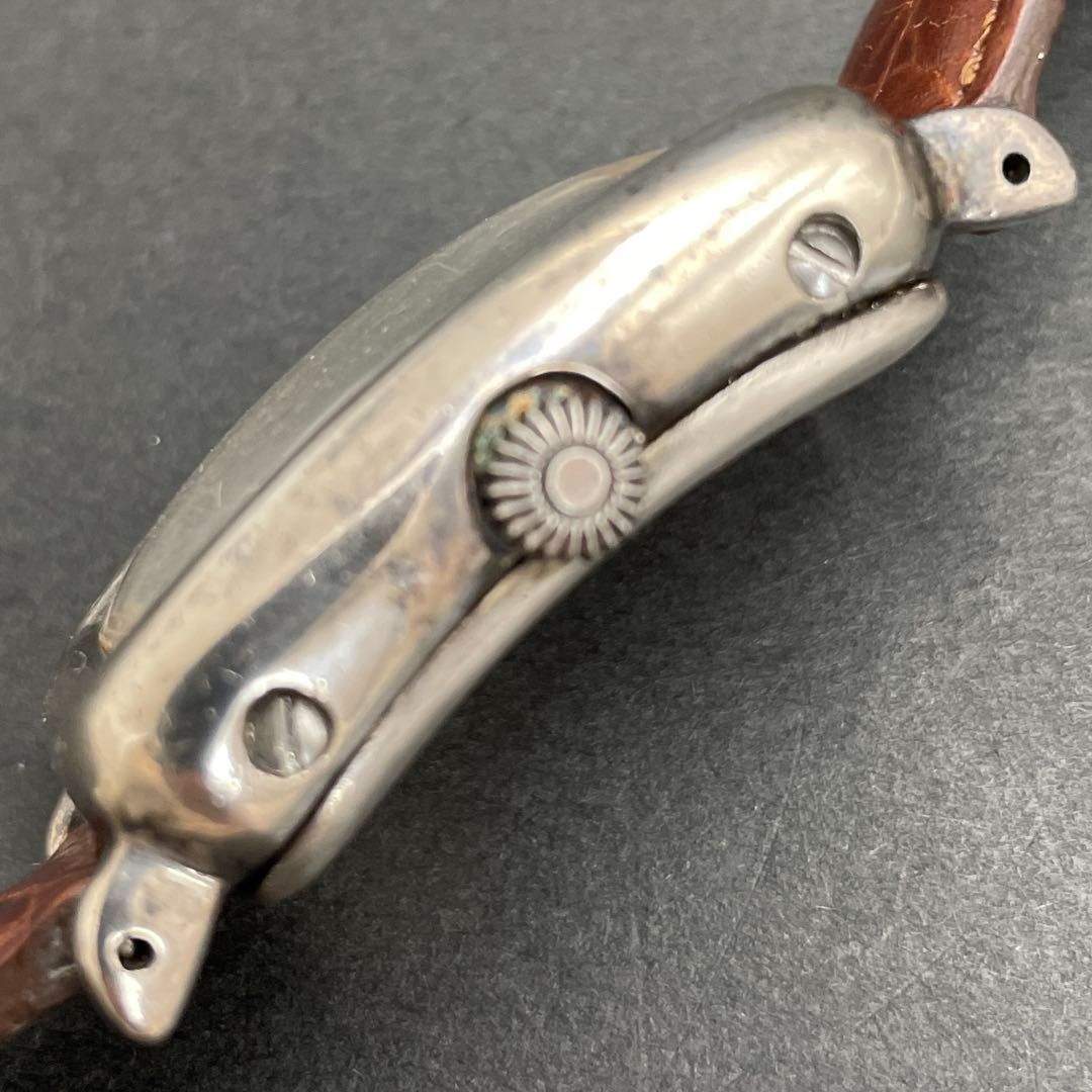 Obrey SOLID SILVER スクエア 革バンド オブレイ ソリッドシルバー