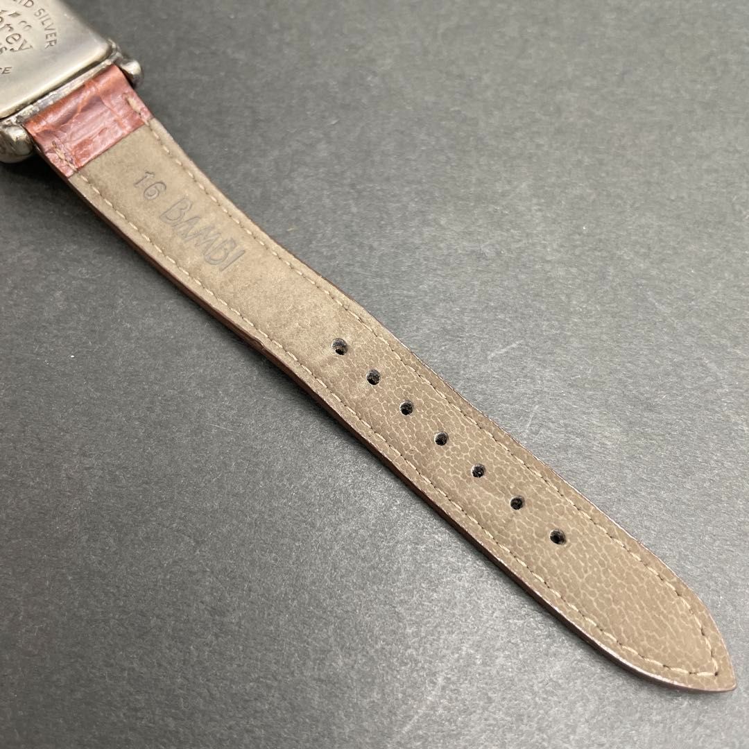 Obrey SOLID SILVER スクエア 革バンド オブレイ ソリッドシルバー