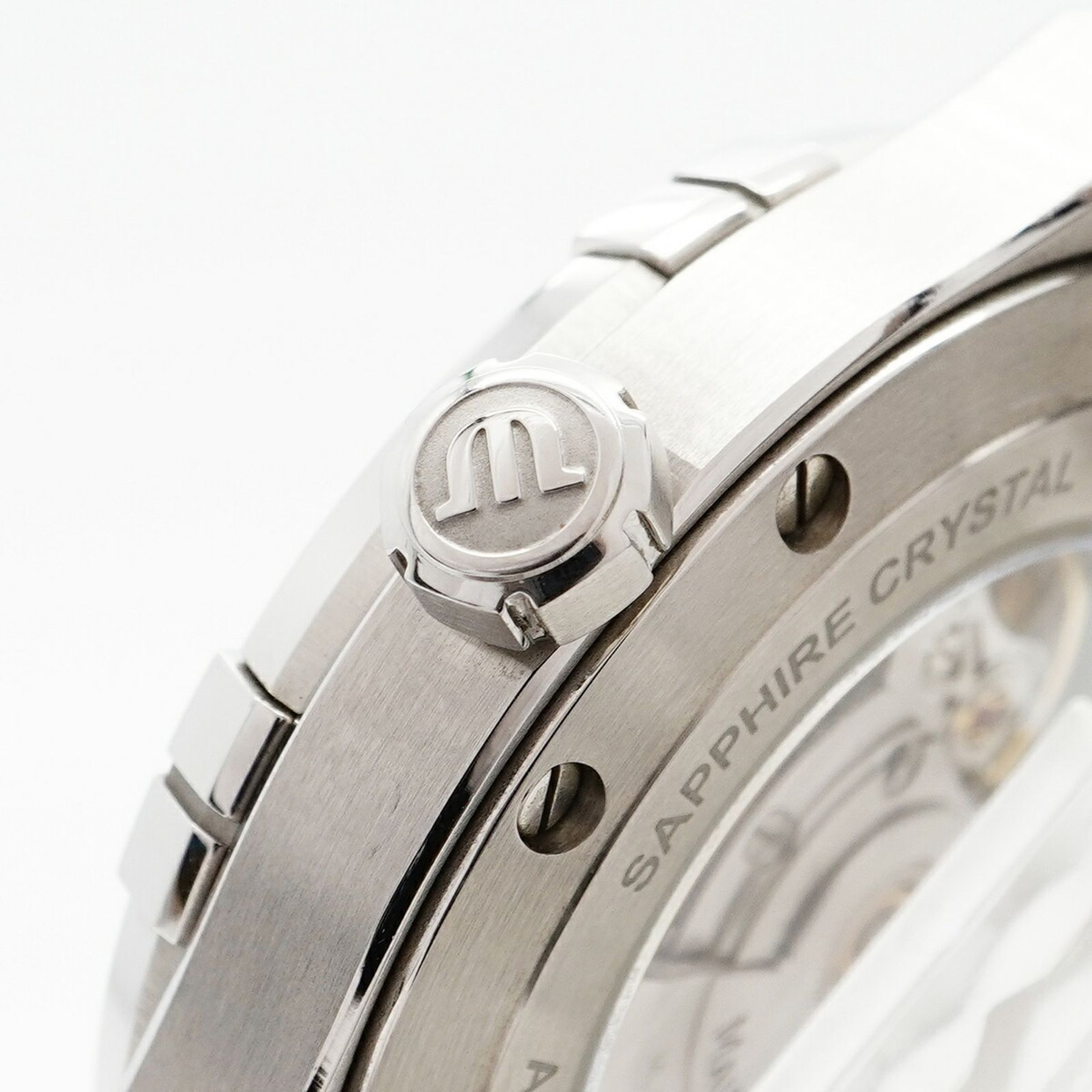  モーリス ラクロア アイコン AI6008 シルバー文字盤腕時計 メンズ ワンポイント 自動巻き時計 腕時計(アナログ)