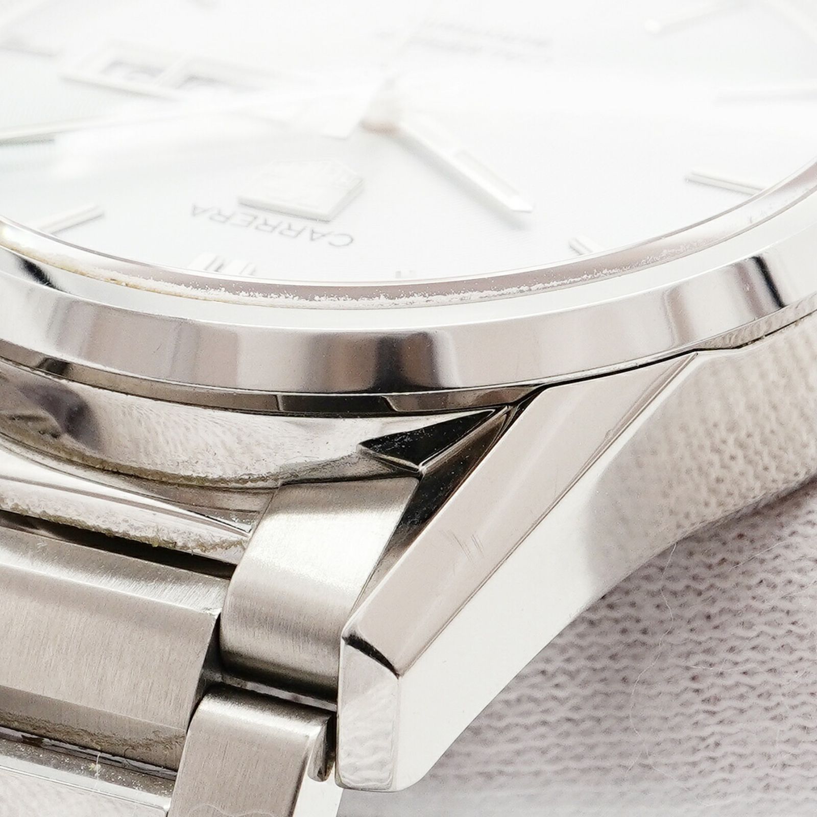  タグホイヤー カレラ WAR201B シルバー文字盤腕時計 メンズ ワイドデニム 自動巻き時計 腕時計(アナログ)