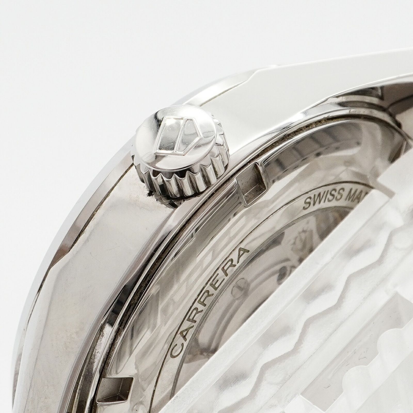 シルバー文字盤腕時計