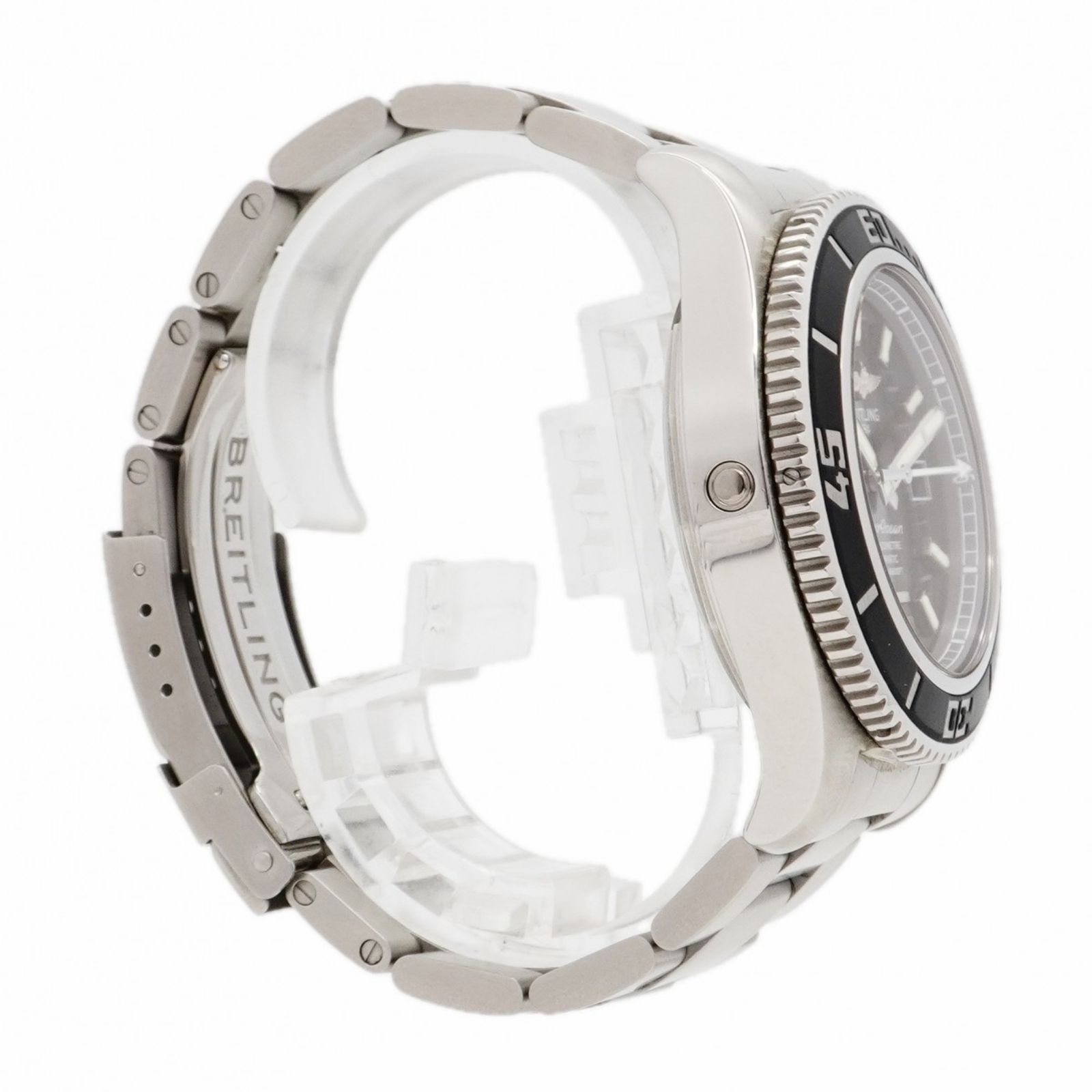  ブライトリング スーパーオーシャン44 A17391 黒文字盤腕時計 メンズ カジュアルジャケット 自動巻き時計 腕時計(アナログ)