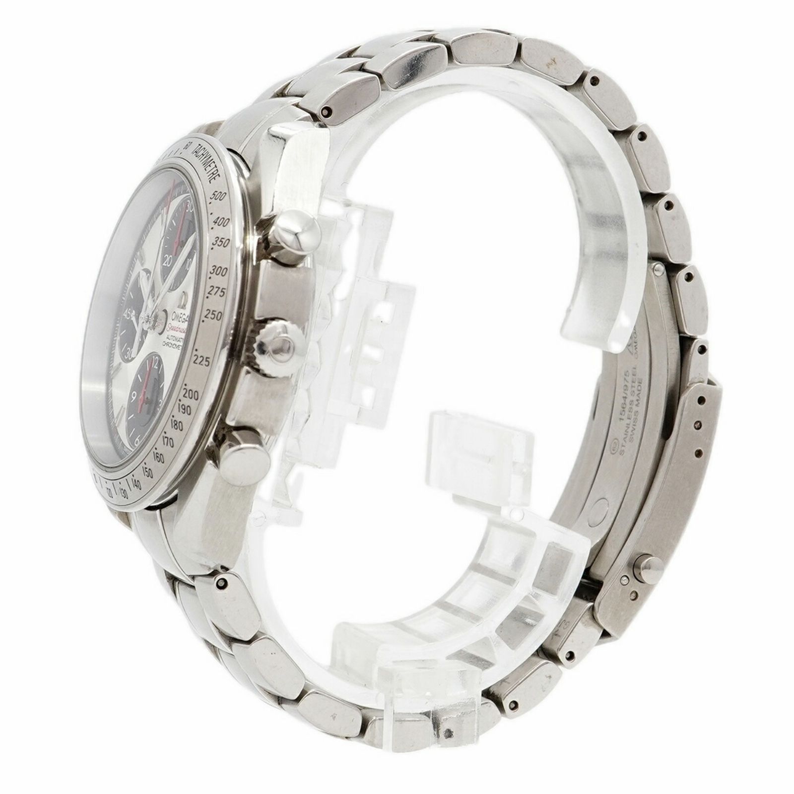 シルバー文字盤腕時計 メンズ